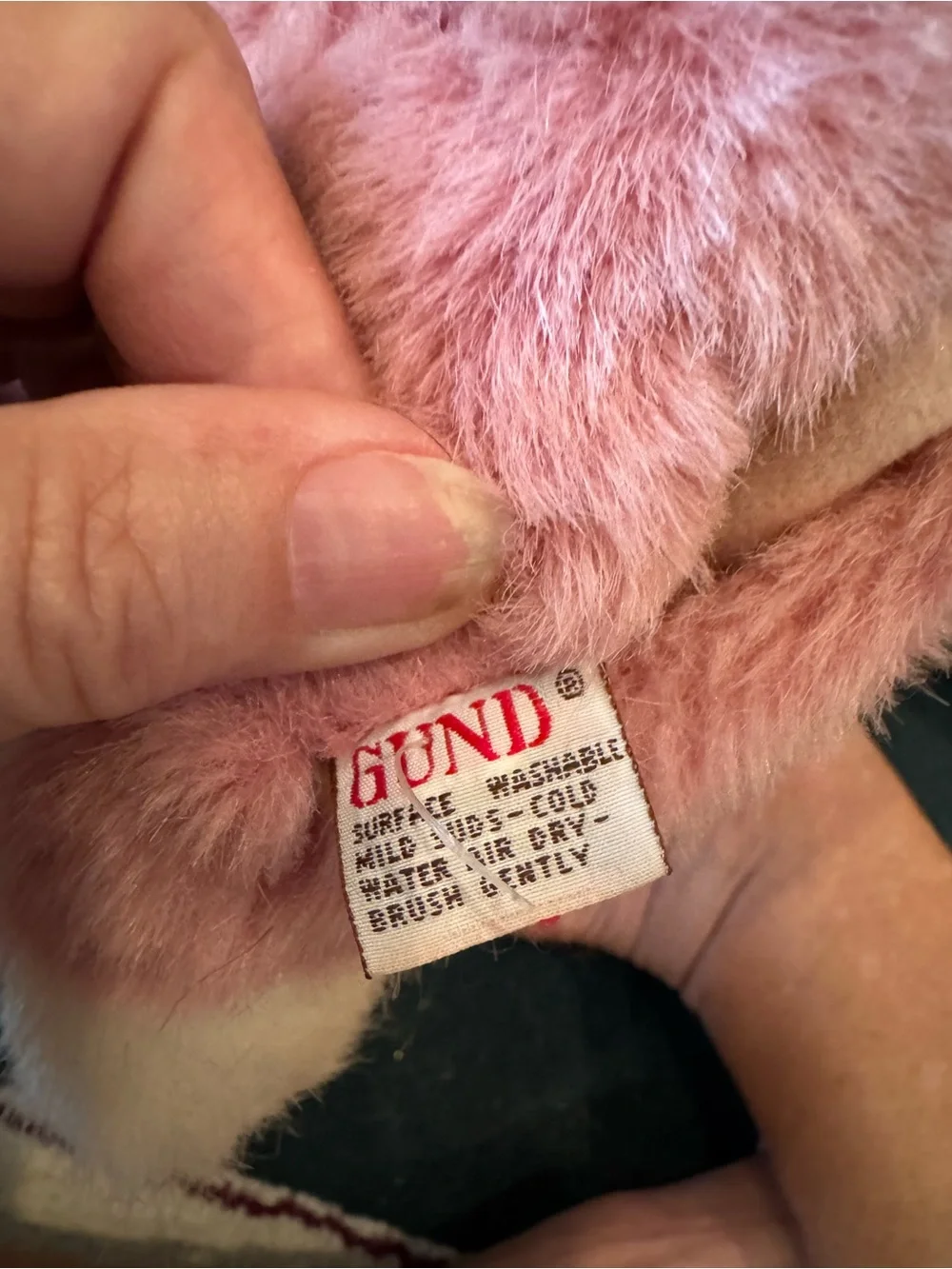 Gund Pink and White Plush Walrus Hand Puppet